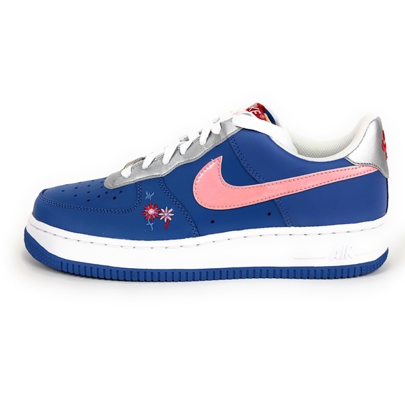 Nike Air Force 1 Blue Floral Shoes Retro 🔴SOLD🔴 - Picture 5 of 8